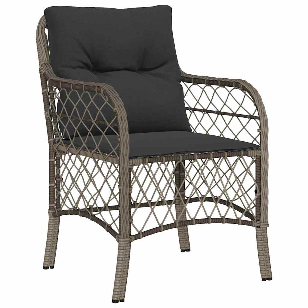 Have Spisebordssæt 5 stk. Grå polyrattan