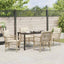 Have Spisebordssæt 5 stk. Beige polyrattan