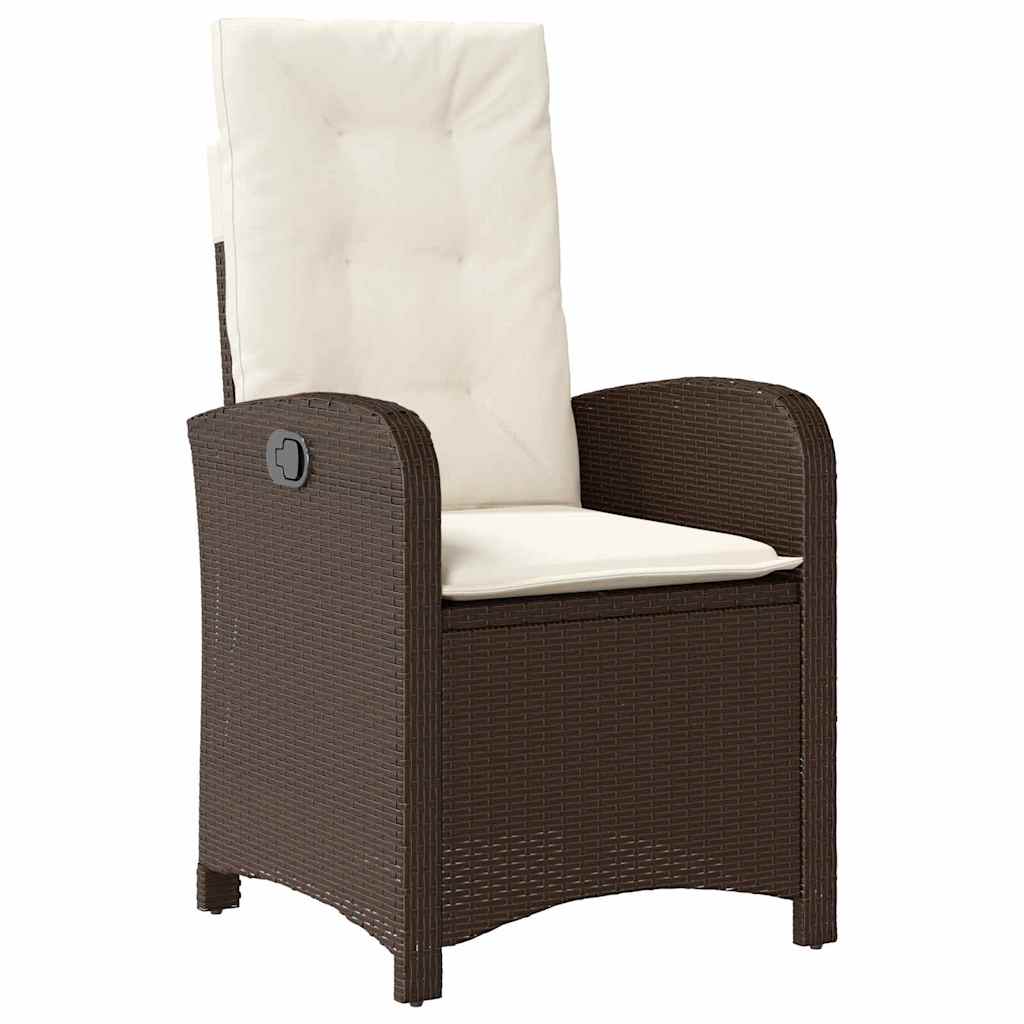 Have Spisebordssæt 5 stk. Brun polyrattan