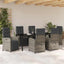 Have Spisebordssæt med pude 7 pcs Grå polyrattan