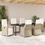 Have Spisebordssæt med pude 7 pcs Beige polyrattan