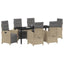 Have Spisebordssæt med pude 7 pcs Beige polyrattan