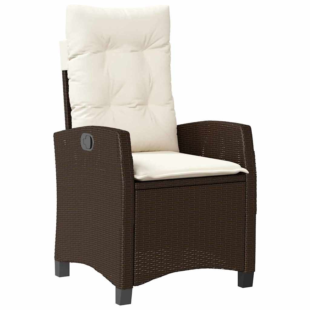 Have Spisebordssæt 5 stk. Brun polyrattan