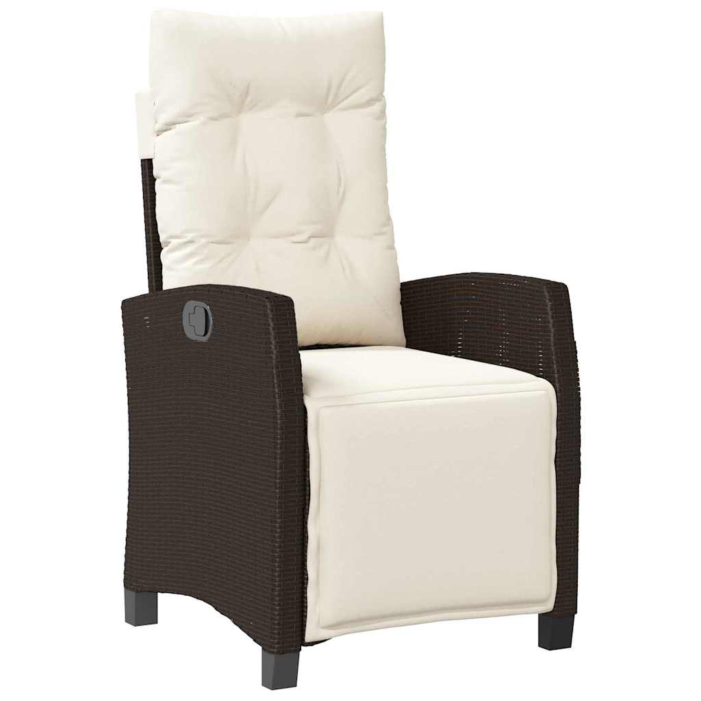 Have Spisebordssæt 5 stk. Brun polyrattan