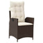 Have Spisebordssæt 5 stk. Brun polyrattan