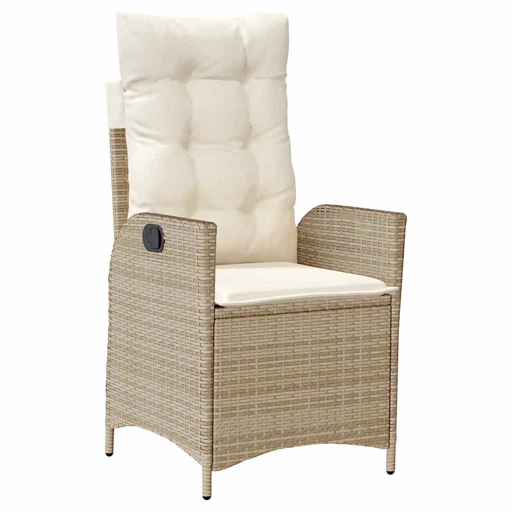 Have Spisebordssæt 5 stk. Beige polyrattan