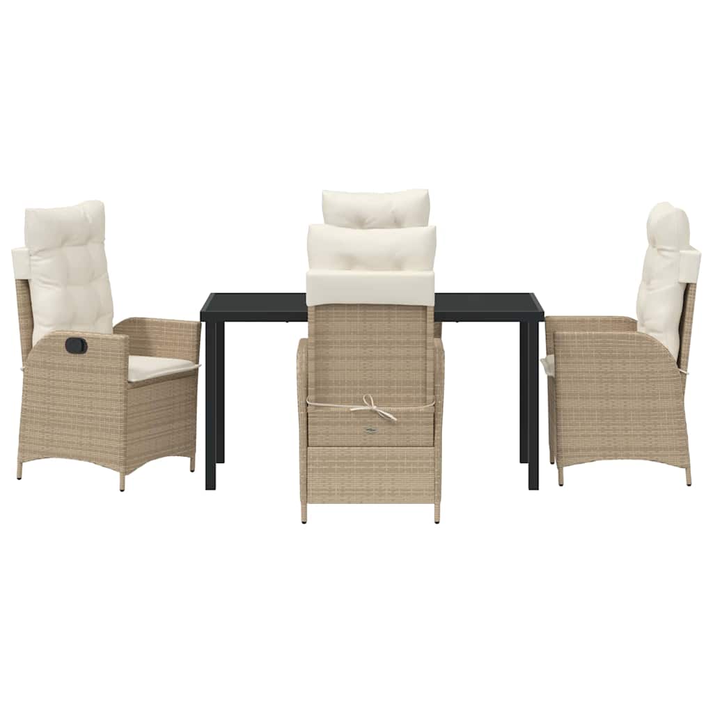 Have Spisebordssæt 5 stk. Beige polyrattan