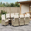 Have Spisebordssæt med pude 9 pcs Beige polyrattan