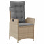 Have Spisebordssæt 5 stk. Beige polyrattan