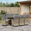 Have Spisebordssæt med pude 9 pcs Beige polyrattan