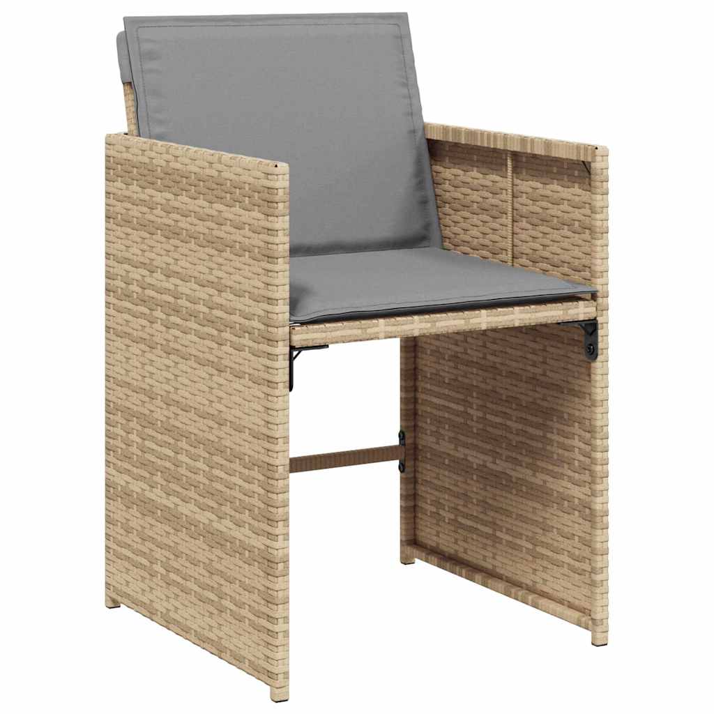 Have Spisebordssæt 5 stk. Beige polyrattan