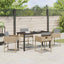 Have Spisebordssæt 5 stk. Beige polyrattan