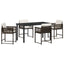 Have Spisebordssæt 5 stk. Brun polyrattan