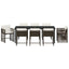 Have Spisebordssæt 9 pcs Brun polyrattan