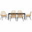 Have Spisebordssæt 7 pcs Brun polyrattan