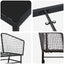 Have Spisebordssæt 9 pcs Sort polyrattan