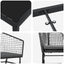 Have Spisebordssæt 7 pcs Sort polyrattan