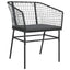 Have Spisebordssæt 7 pcs Sort polyrattan