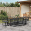 Have Spisebordssæt 9 pcs Sort polyrattan
