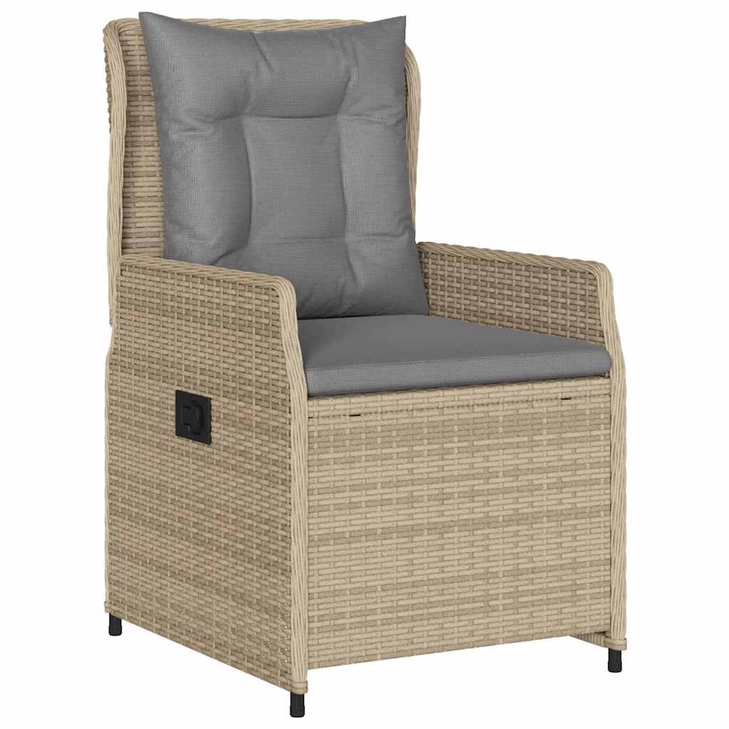 Have Spisebordssæt 5 stk. Beige og lys grå polyrattan