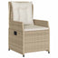 Have Spisebordssæt 5 stk. Beige og lys grå polyrattan