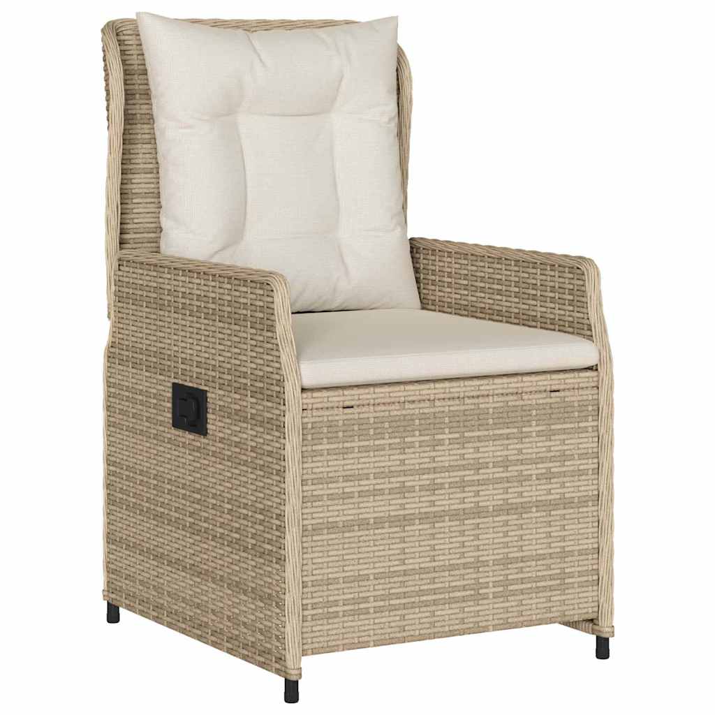 Have Spisebordssæt 5 stk. Beige og lys grå polyrattan