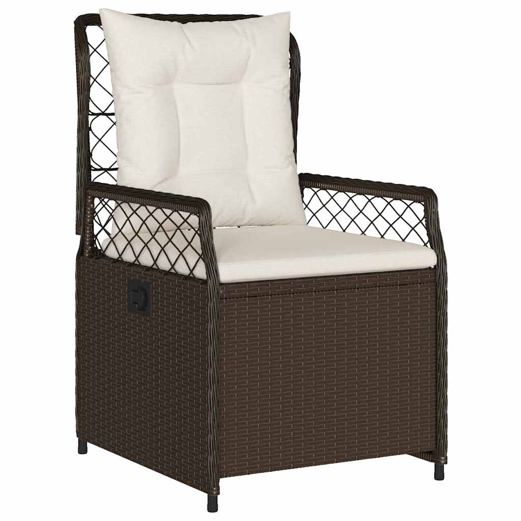 Have Spisebordssæt 5 stk. Brun polyrattan