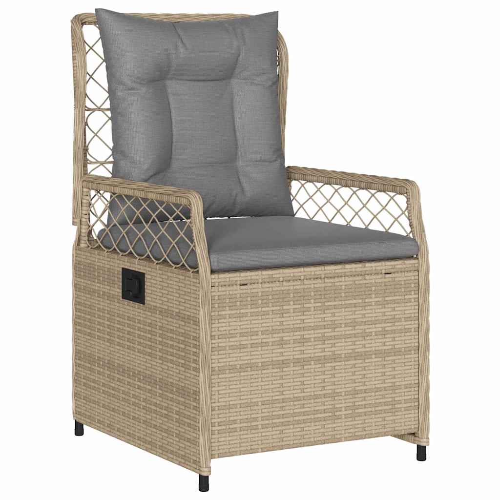 Have Spisebordssæt 5 stk. Beige og lys grå polyrattan