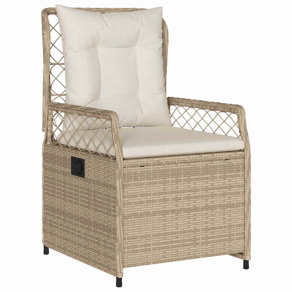 Have Spisebordssæt 3 stk. Beige og cremehvid polyrattan