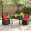 Have Spisebordssæt 3 stk. Brun Poly rattan