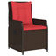 Have Spisebordssæt 3 stk. Brun Poly rattan