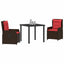Have Spisebordssæt 3 stk. Brun Poly rattan