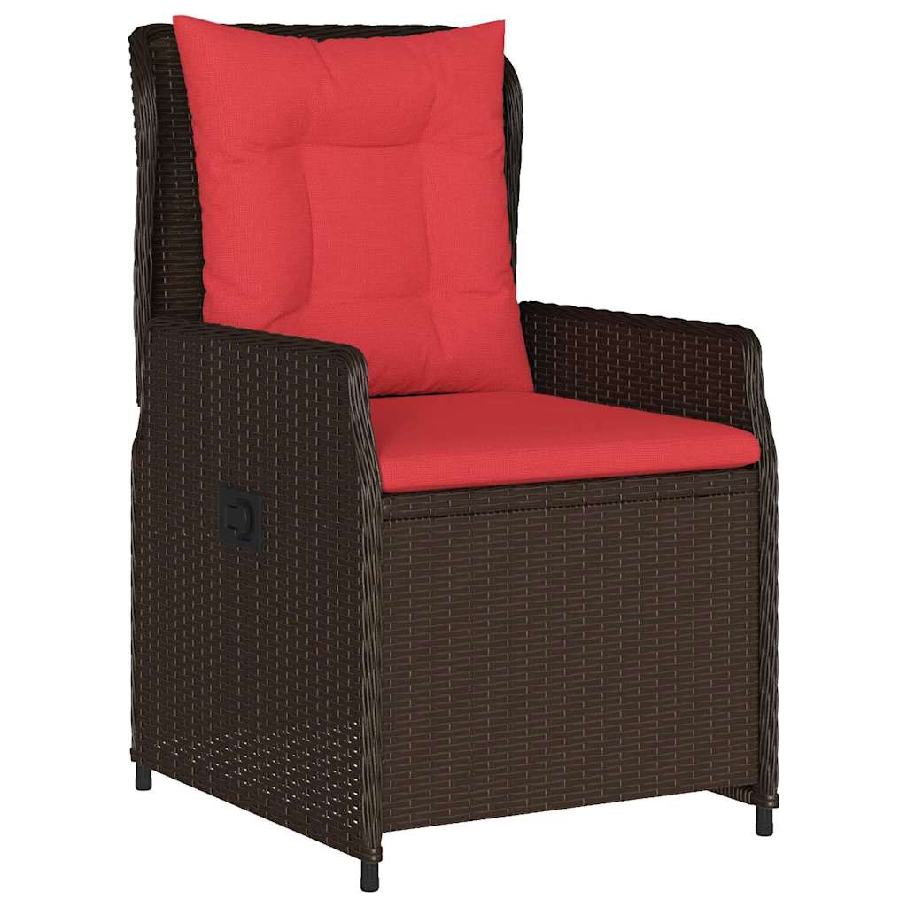 Have Spisebordssæt 5 stk. Brun Poly rattan