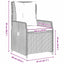 Have Spisebordssæt 5 stk. Brun Poly rattan