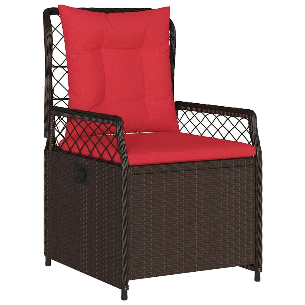 Have Spisebordssæt 5 stk. Brun polyrattan