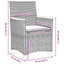 Have Spisebordssæt 7 pcs Sort polyrattan
