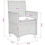 Have Spisebordssæt 5 stk. Beige polyrattan