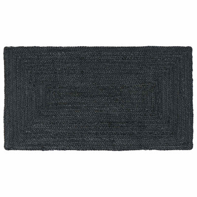 Områdetæpper Rektangulær Mørkegrå 60 x 110 cm Jute