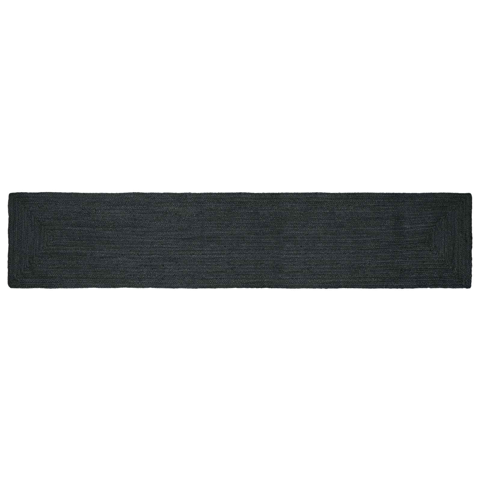 Områdetæpper Rektangulær Mørkegrå 60 x 400 cm Jute billede