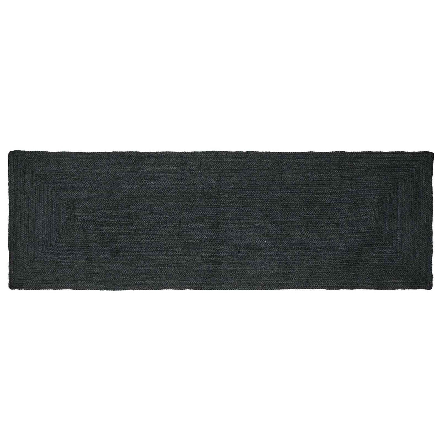 Område tæppe Mørkegrå 80 x 200 cm Jute