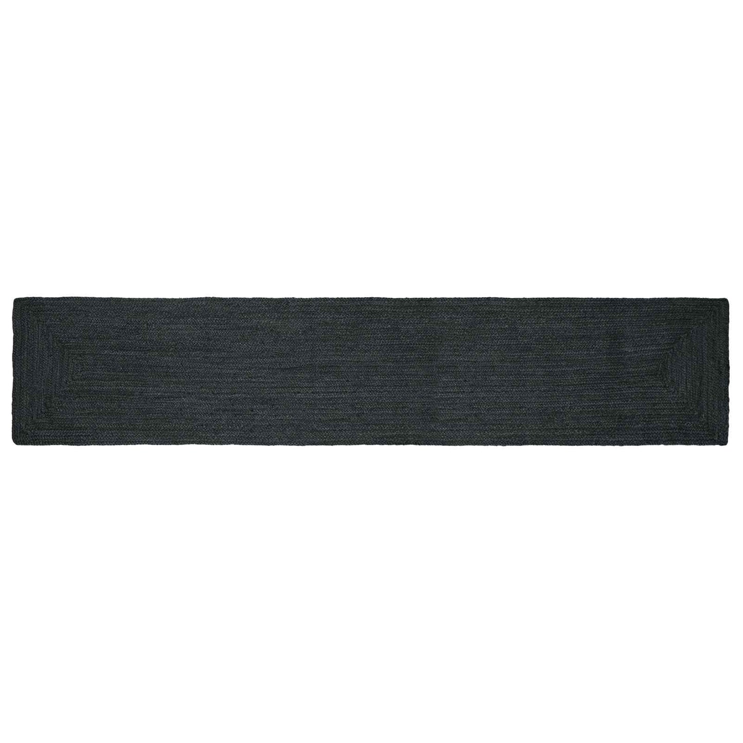 Område tæppe Mørkegrå 80 x 400 cm Jute