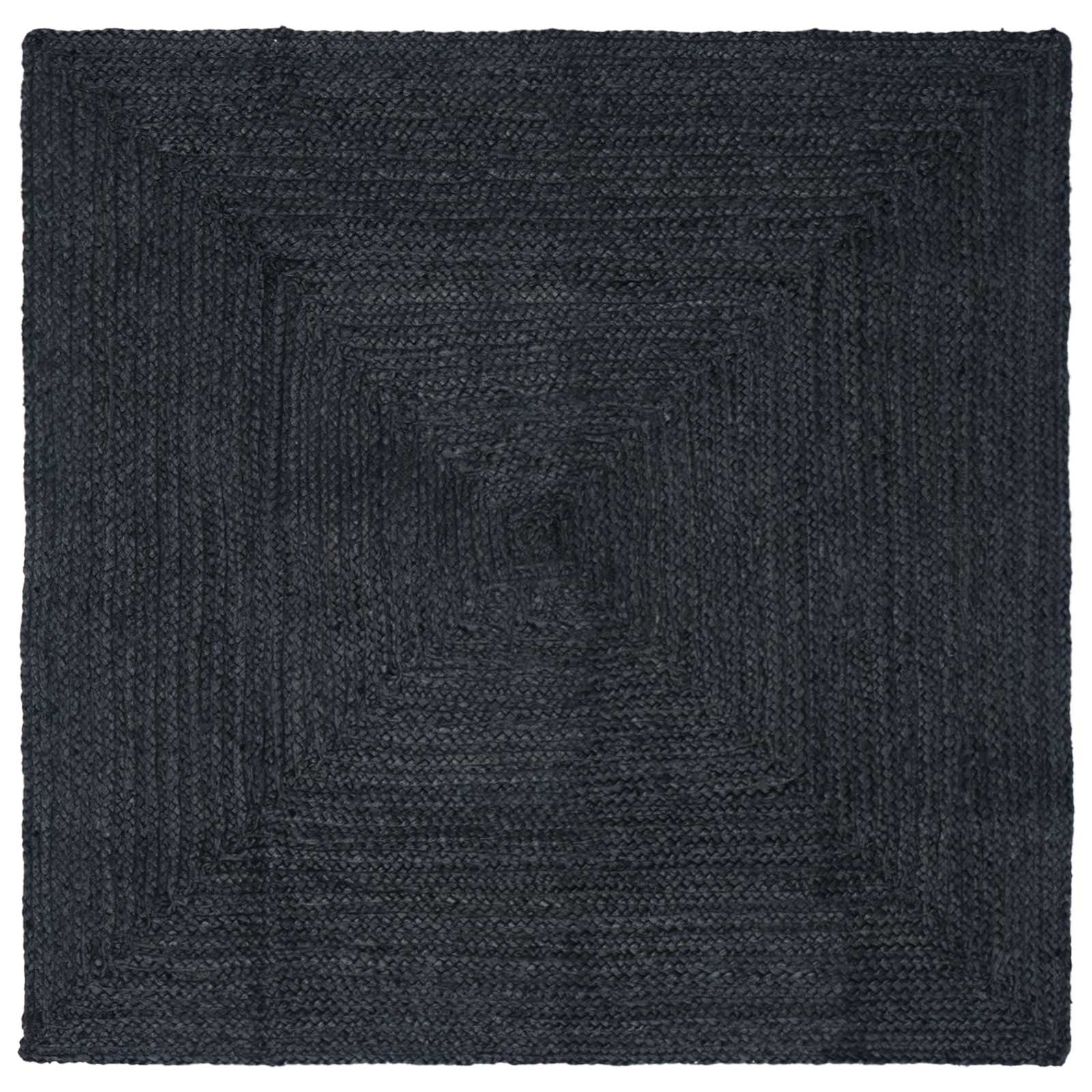 Områdetæpper Rektangulær Mørkegrå 120 x 120 cm Jute billede