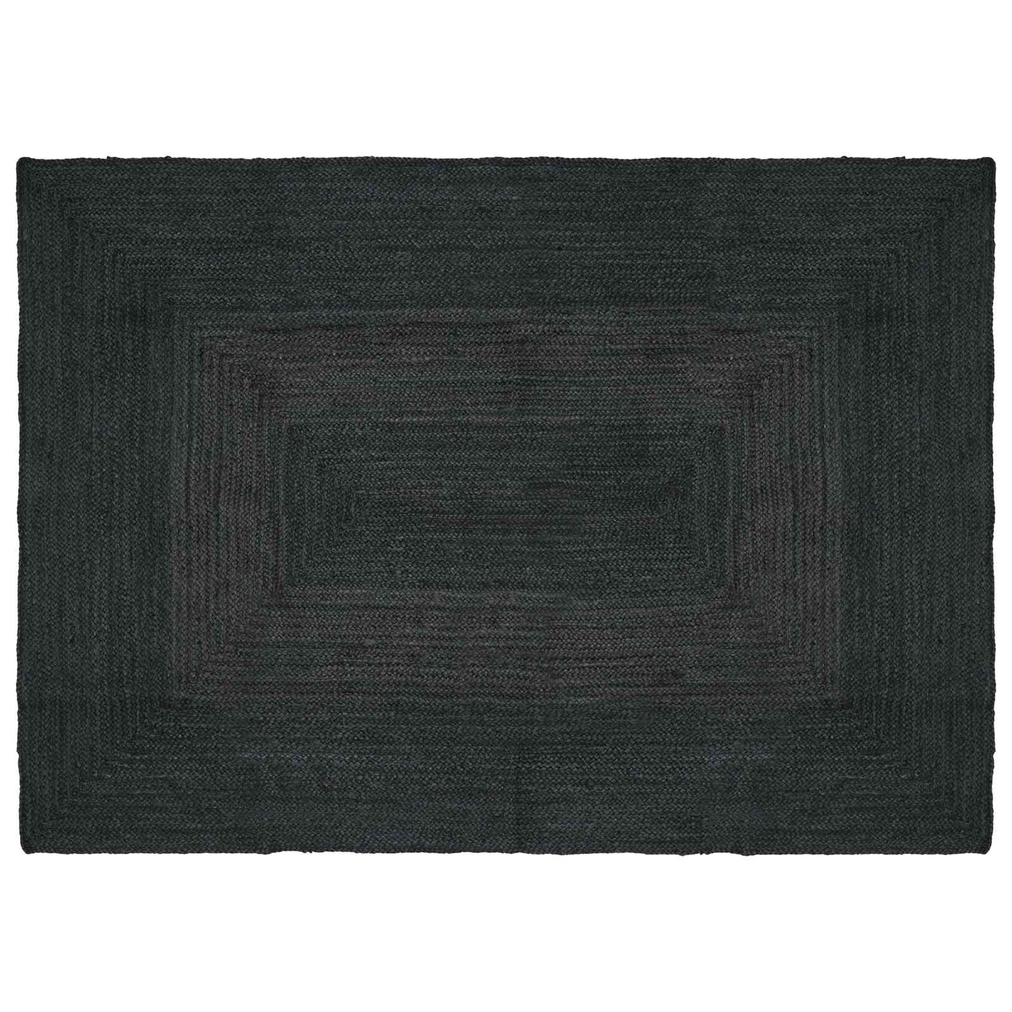 Område tæppe Mørkegrå 140 x 200 cm Jute
