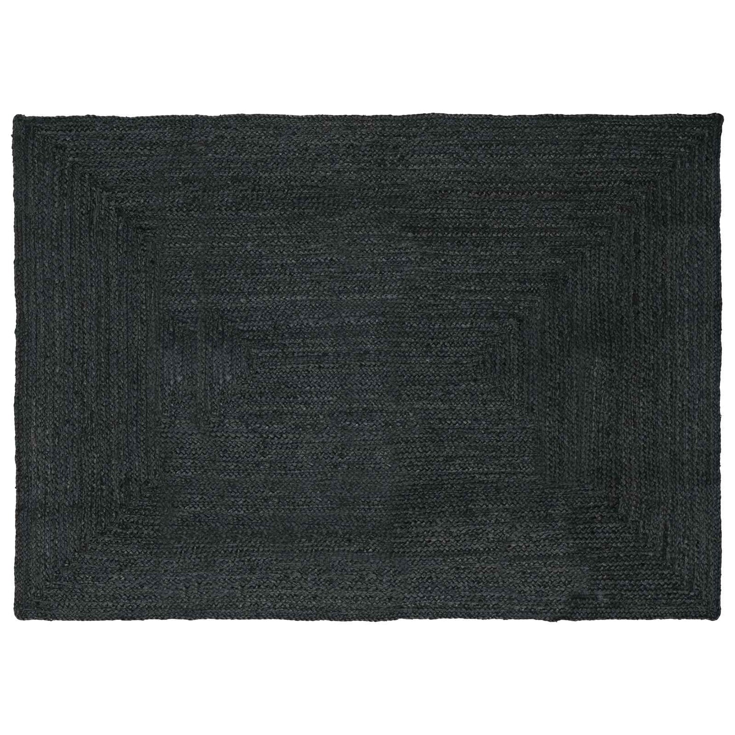 Område tæppe Mørkegrå 240 x 340 cm Jute