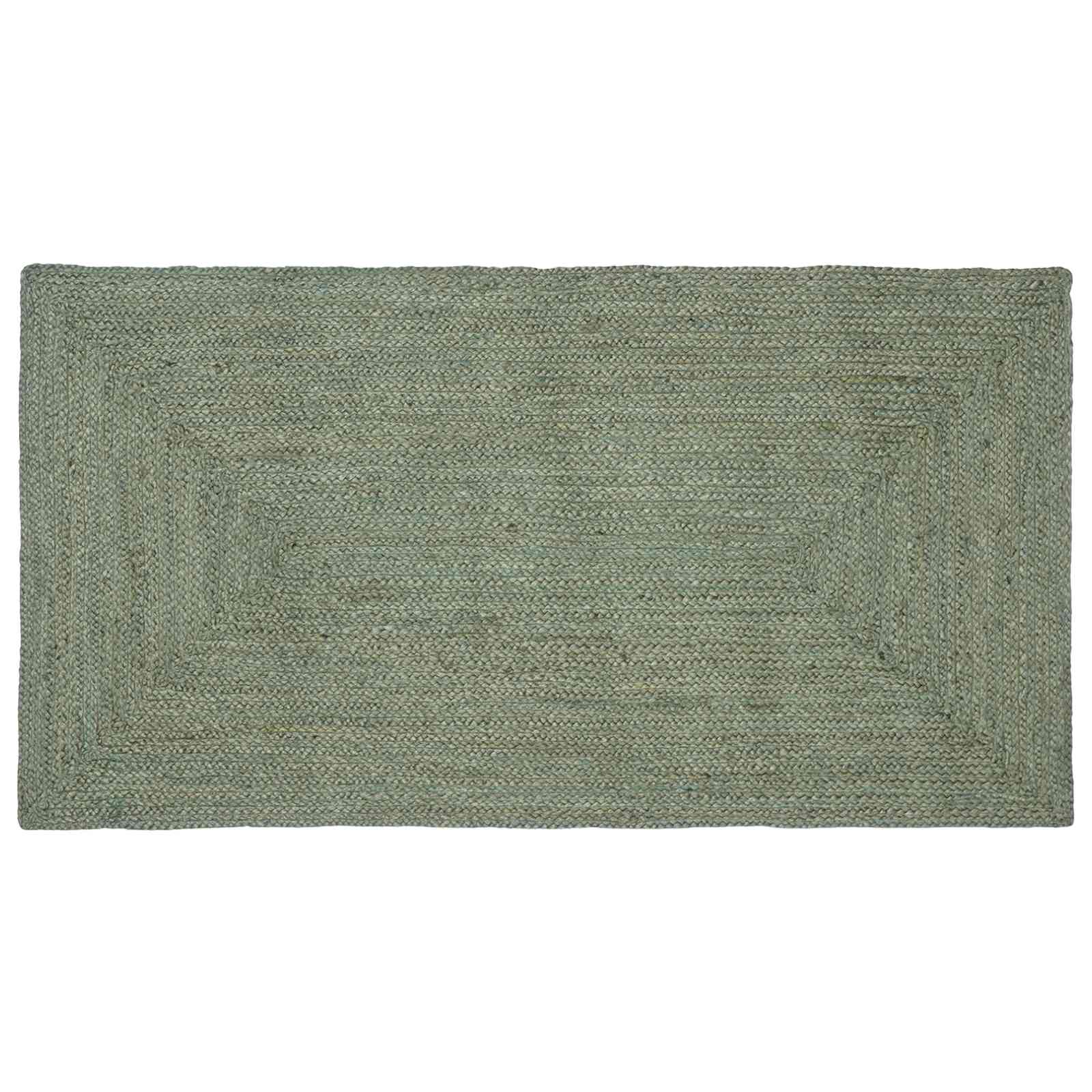 Områdetæpper Rektangulær Olivengrøn 60 x 110 cm Jute billede