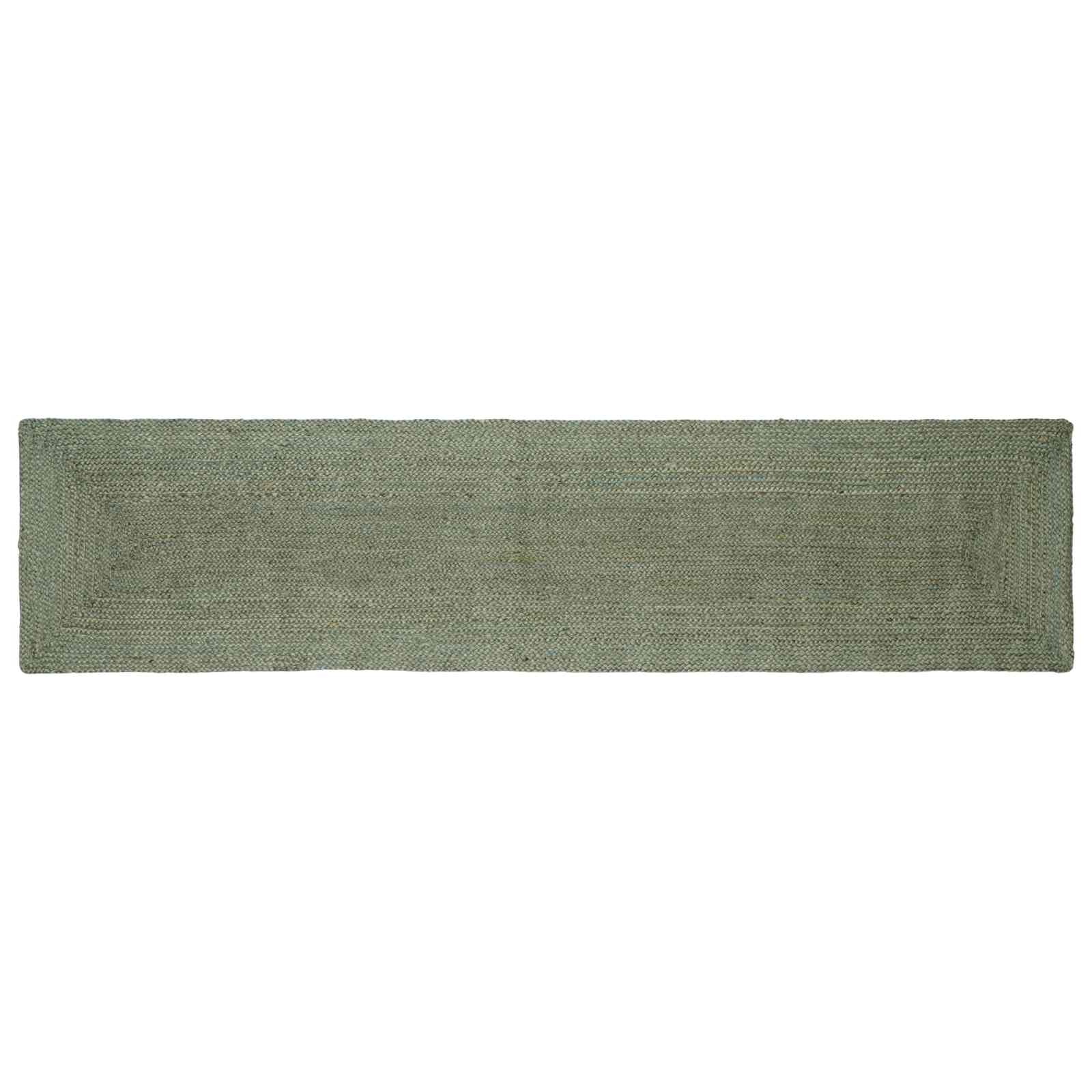 Områdetæpper Rektangulær Olivengrøn 60 x 300 cm Jute billede
