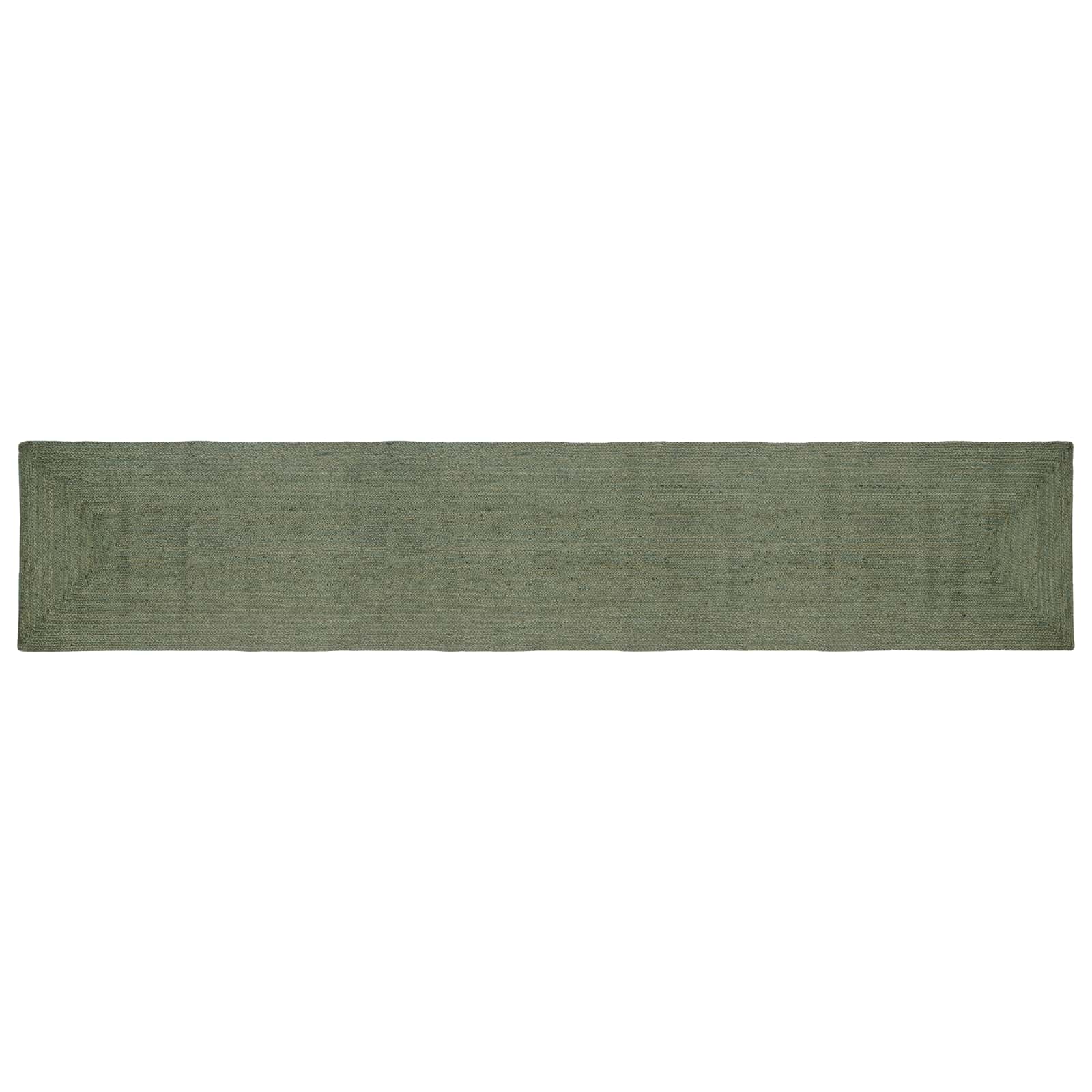 Områdetæpper Rektangulær Olivengrøn 60 x 400 cm Jute billede