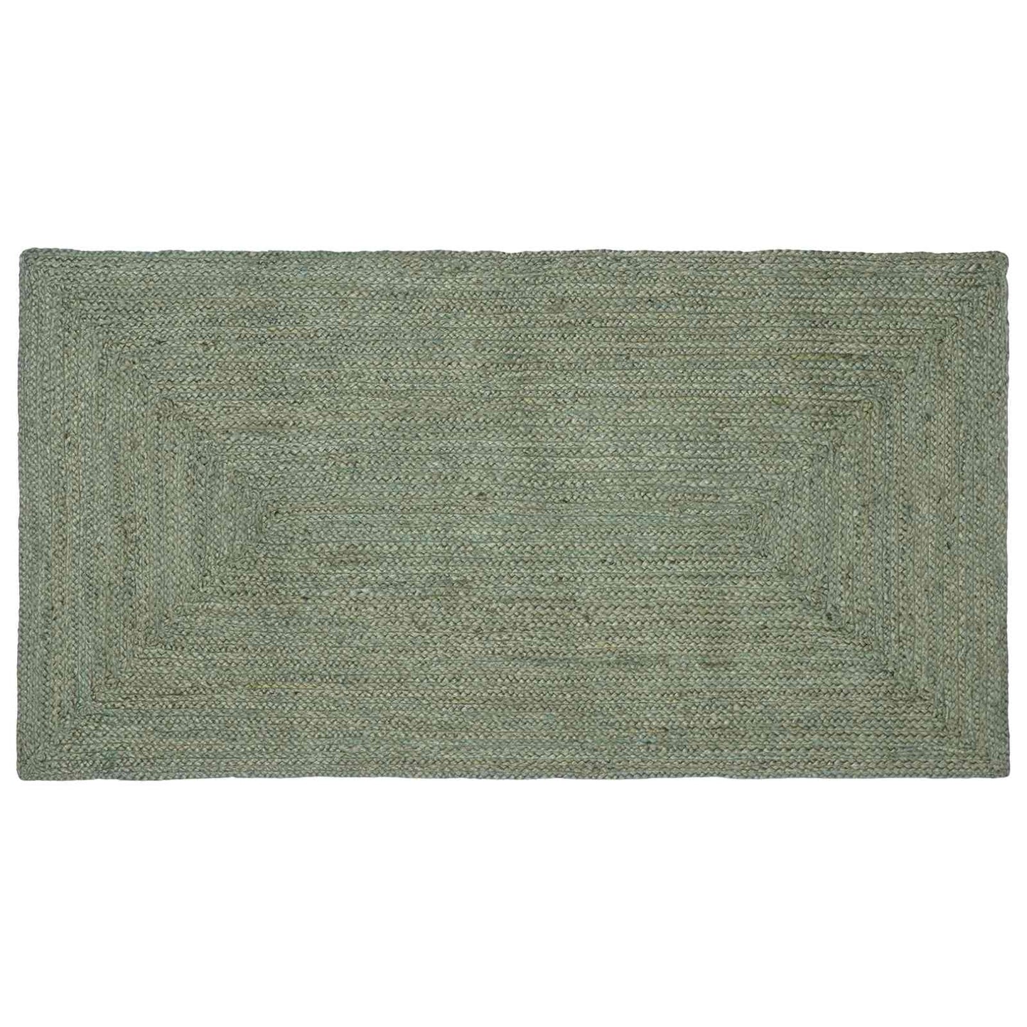 Områdetæpper Rektangulær Olivengrøn 80 x 150 cm Jute