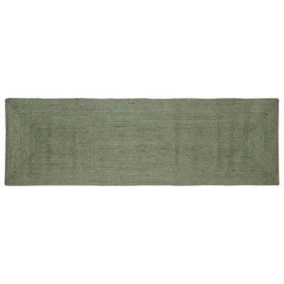 Områdetæpper Rektangulær Olivengrøn 80 x 200 cm Jute