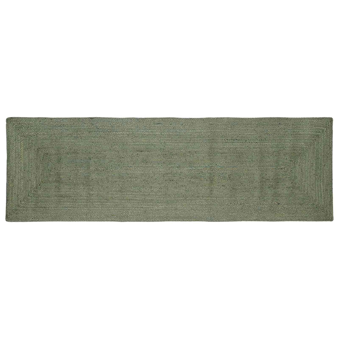 Områdetæpper Rektangulær Olivengrøn 80 x 300 cm Jute